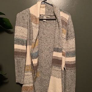 Color block heavy cardigan